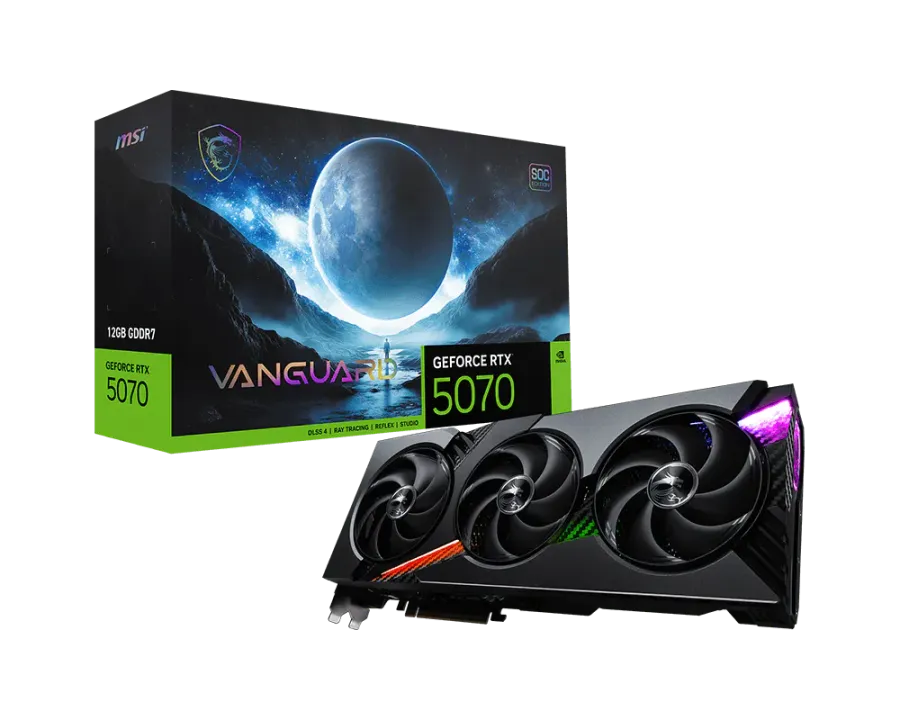 MSI GeForce RTX 5070 12G VANGUARD SOC Gaming Graphics Card