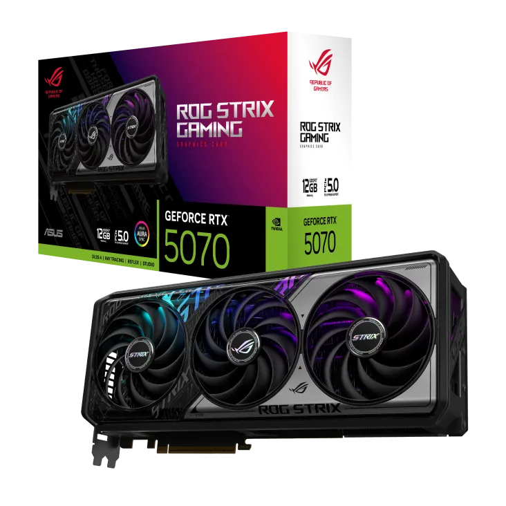 Asus ROG Strix GeForce RTX 5070 12GB GDDR7 Gaming Graphics Card