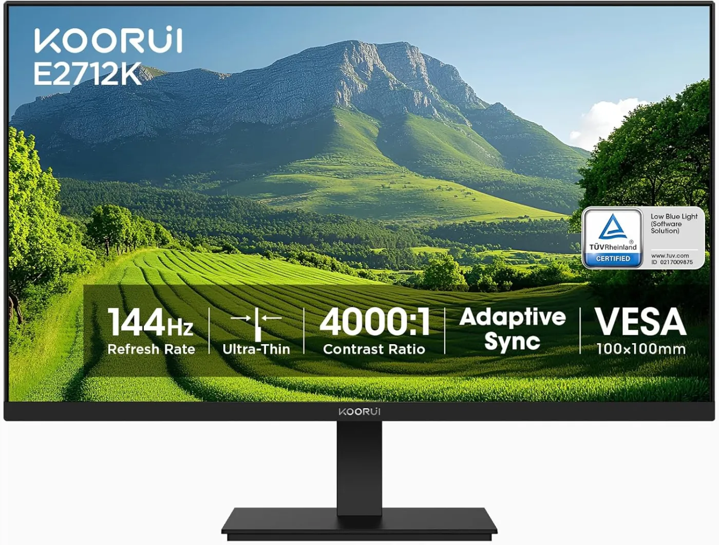 Koorui E2712K 27″ FHD 144Hz VA Gaming Monitor