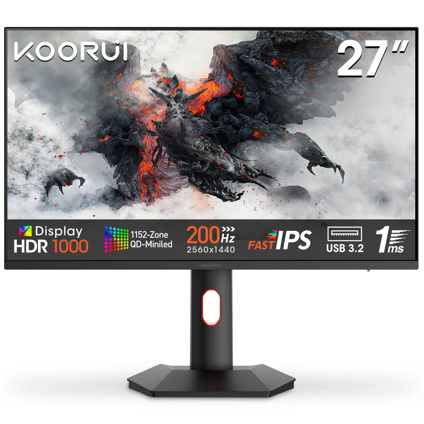 Koorui S2721PM 27″ QHD 200Hz Mini LED Gaming Monitor