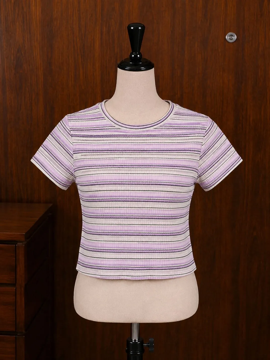 lilac striped Top