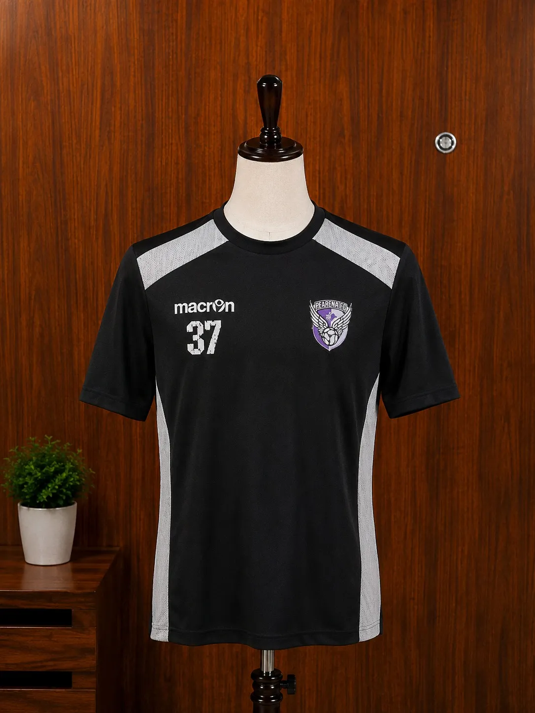 Black Football Training Jersey