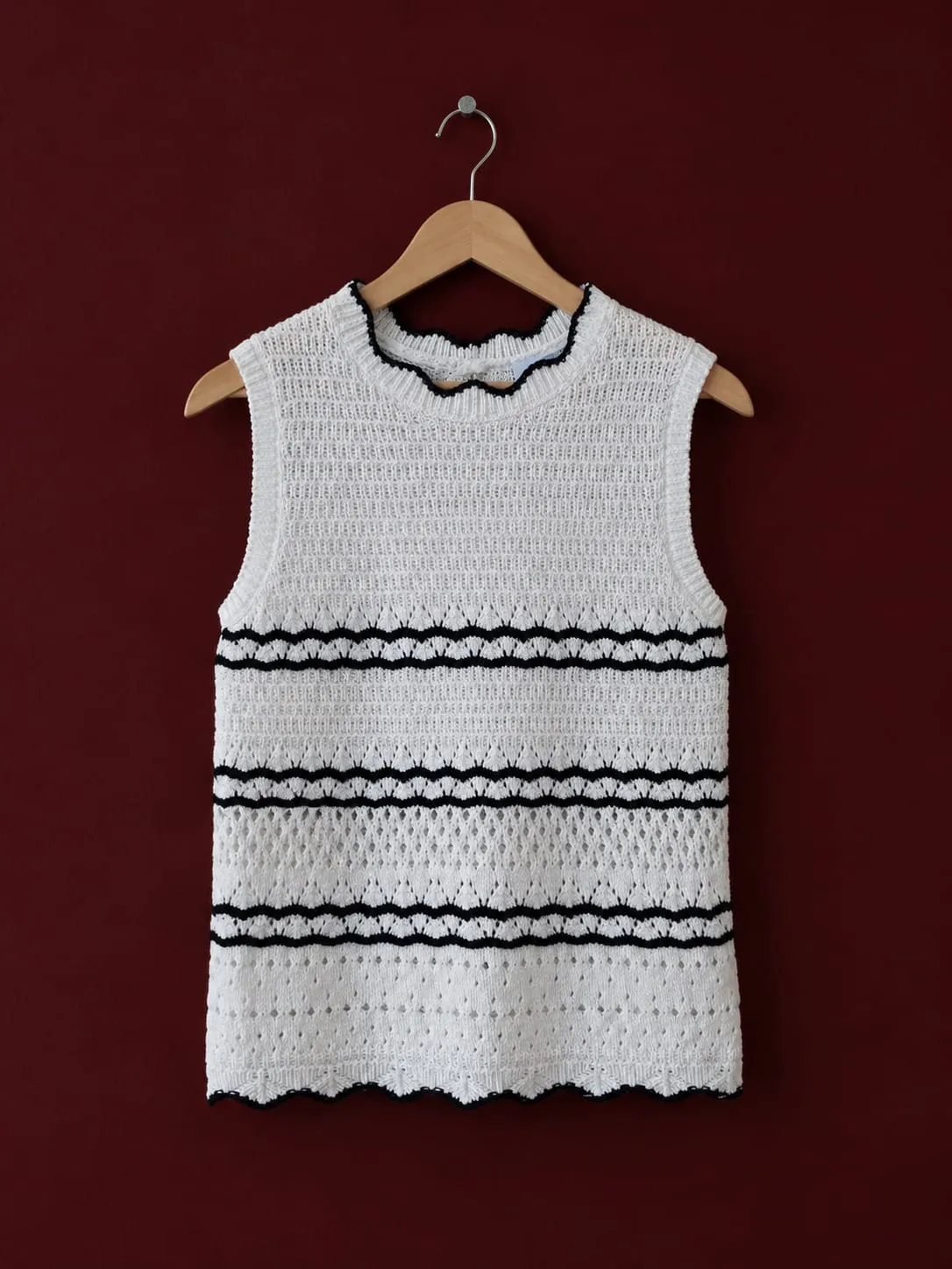 Papaya Scallop Vest
