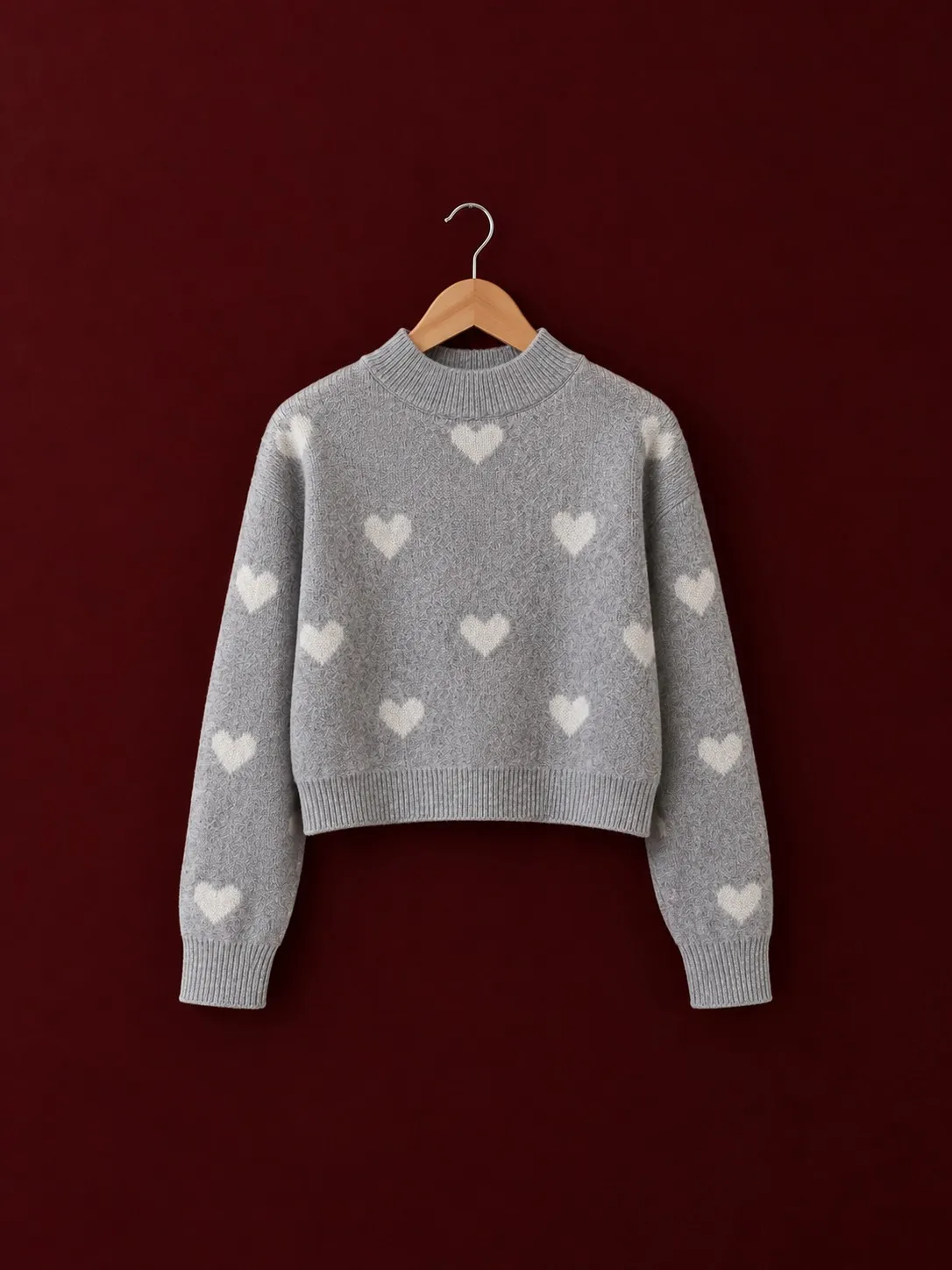Heart Mock Neck