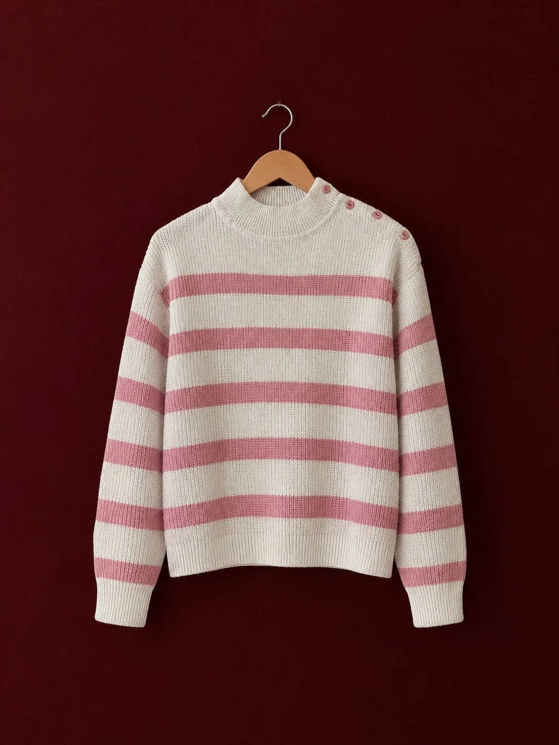 Pink Stripe Sailor Knit