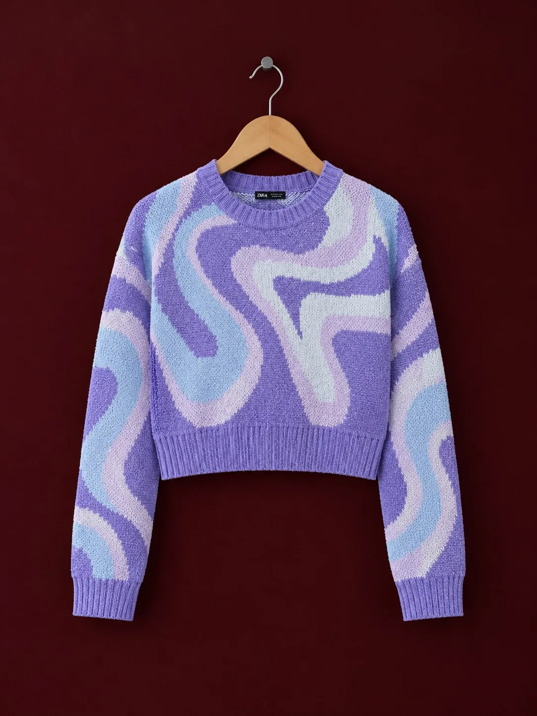 Shein Lilac Swirl Sweater