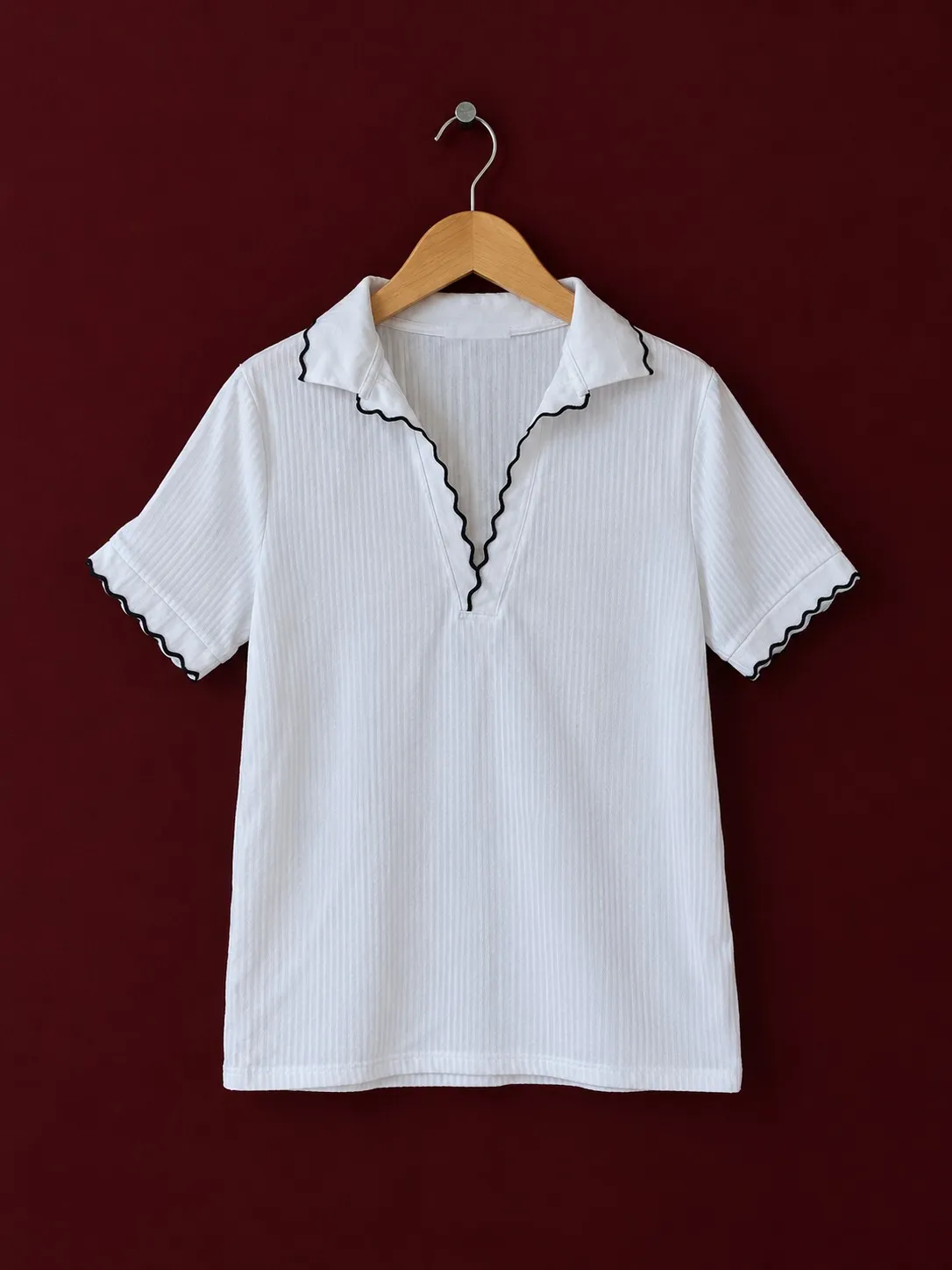 Wavy Trim Polo