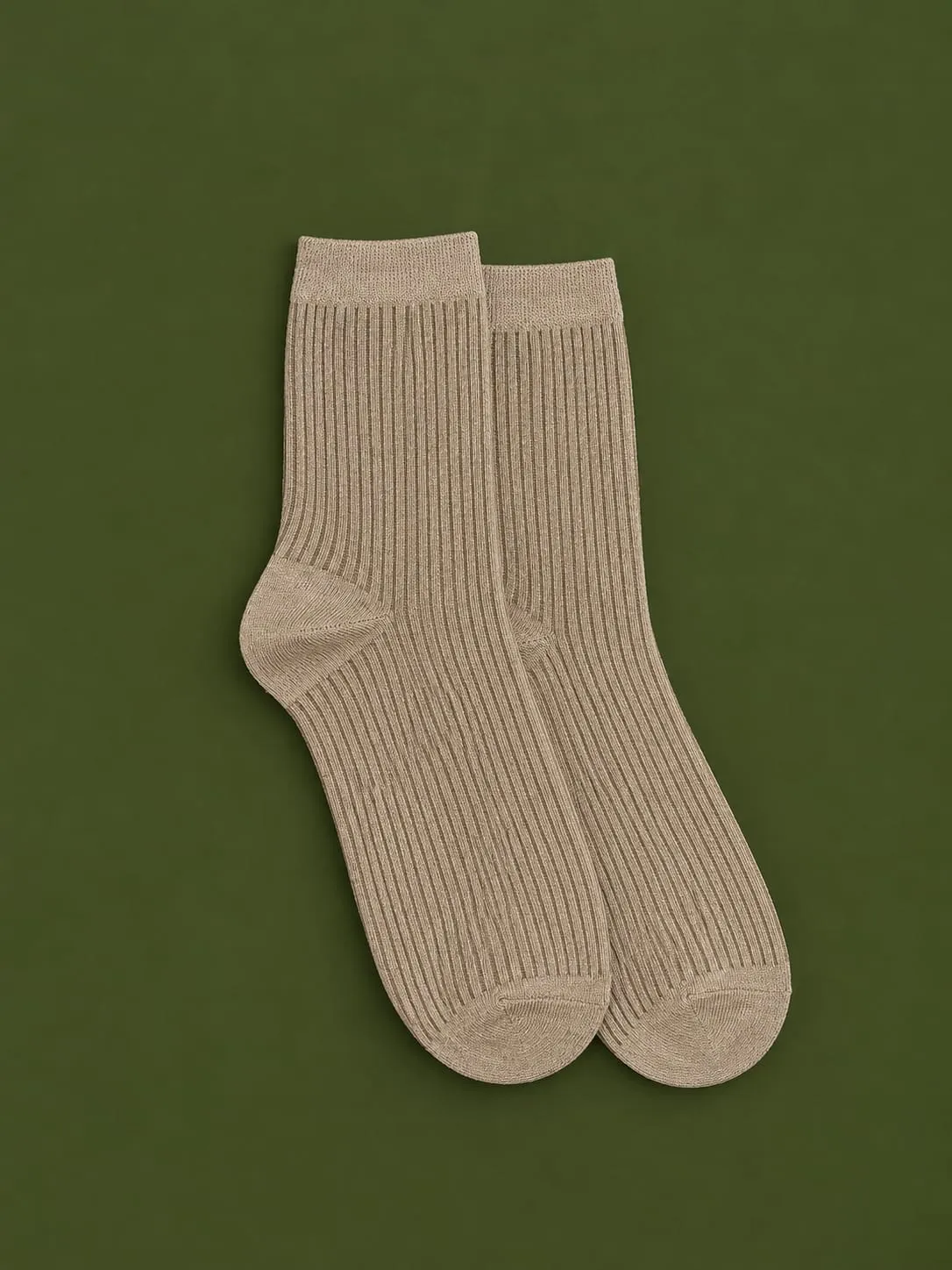 Sand Ribbed Crew